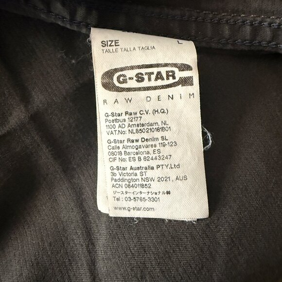 G Star Womens Olive Military Style Jacket With Stand Collar & Zipper Closure - Picture 8 of 8